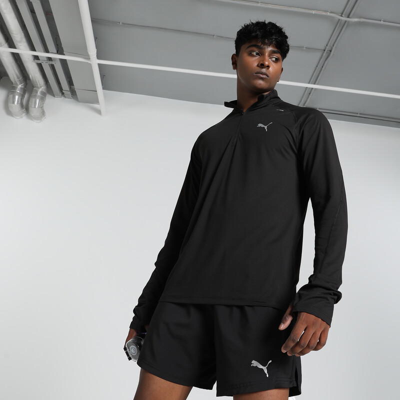 

Men's PUMA RUN CLOUDSPUN Quarter-Zip Running Top