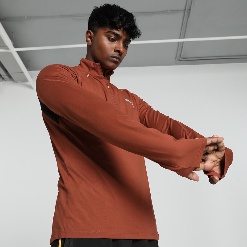 Men's PUMA RUN CLOUDSPUN Quarter-Zip Running Top