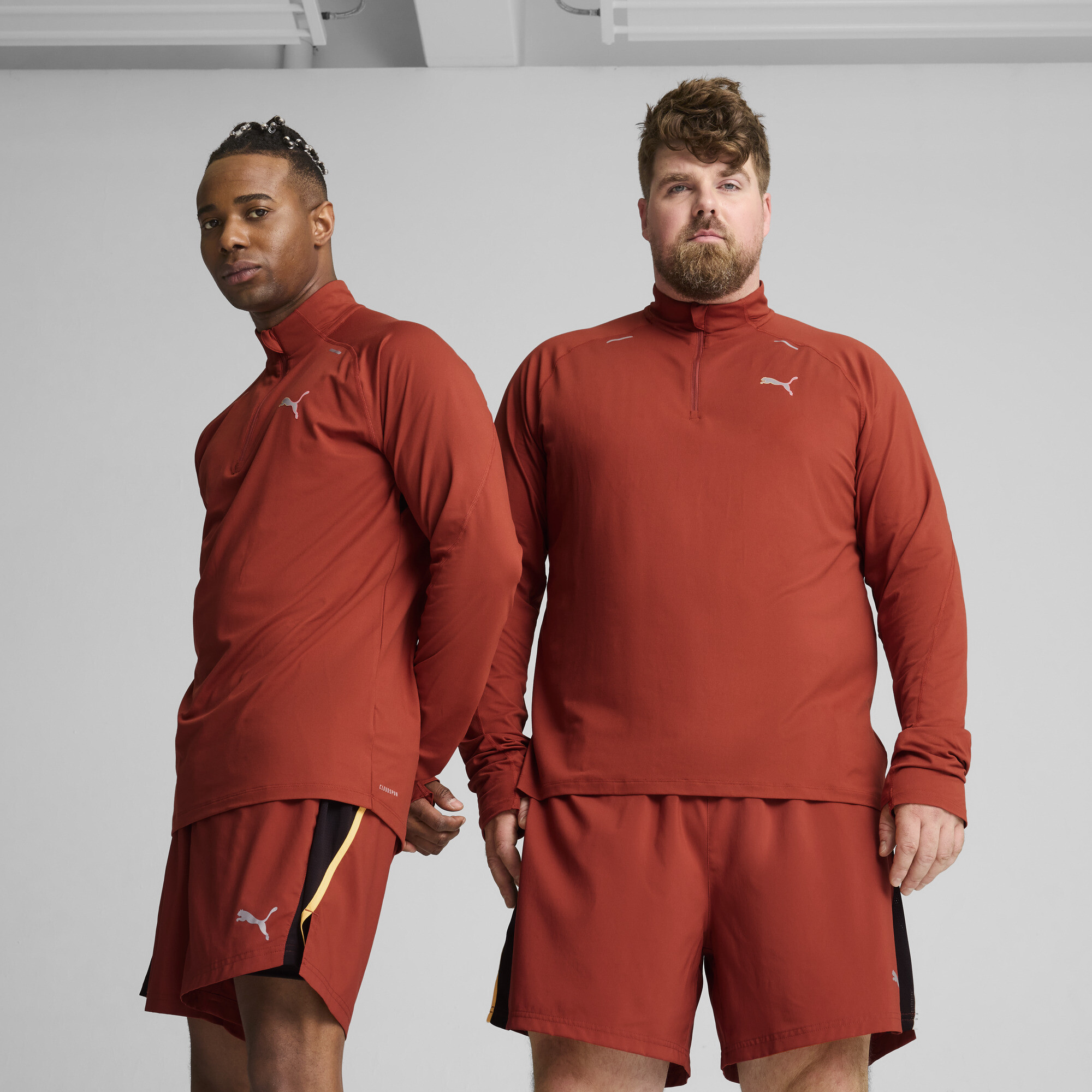 PUMA RUN CLOUDSPUN Quarter-Zip Top Men | Running Clothes | PUMA
