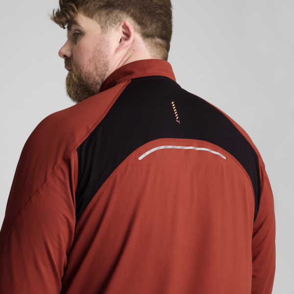 Buzo de cierre 1/4 RUN CLOUDSPUN, Mars Red, large-ARG