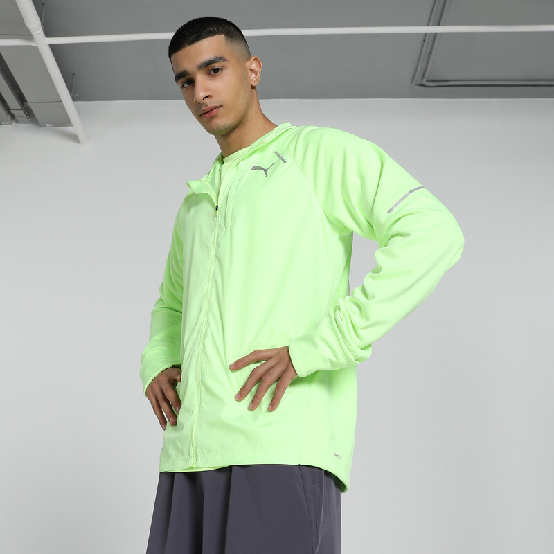 

Men's PUMA RUN Grid Fleece Running Jacket