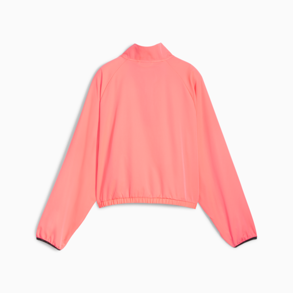 HYPERNATURAL Woven Half-Zip Jacket Women, Sunset Glow, large-MEX