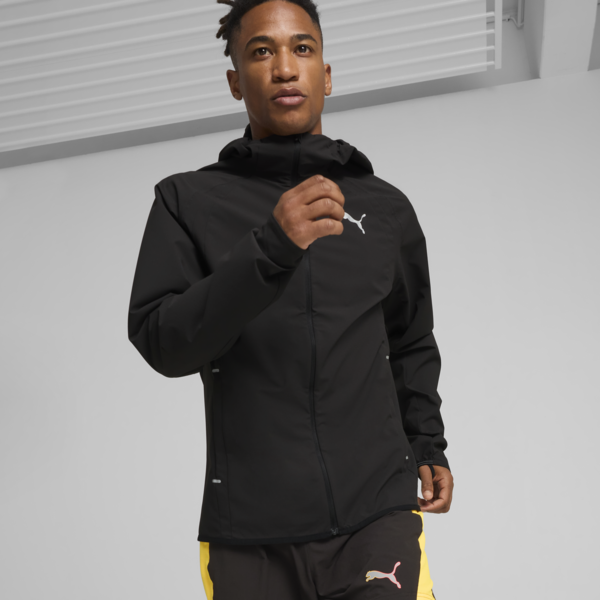 Chamarra impermeable Hombre PUMA RUN, PUMA Black, large-MEX