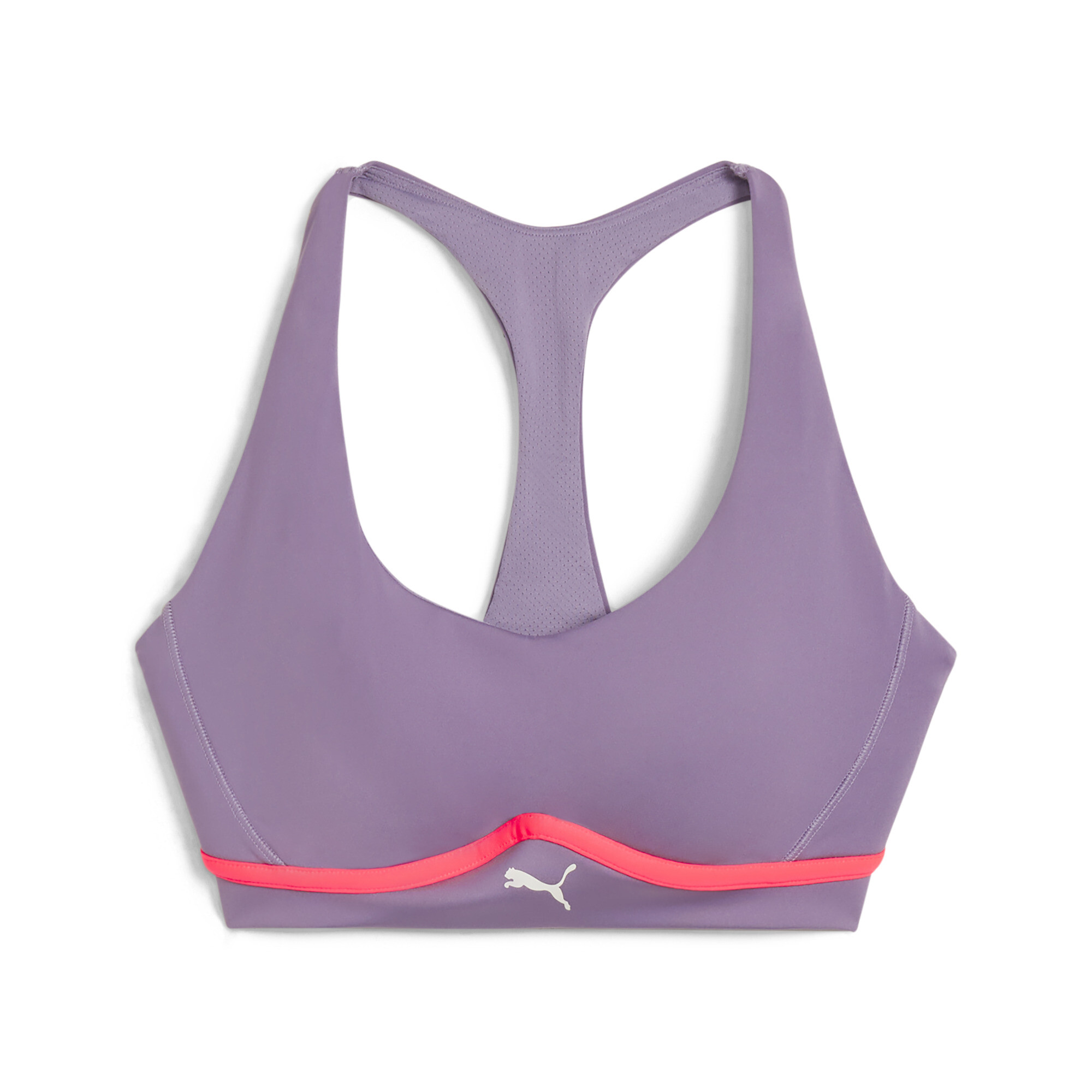 Women's PUMA 4KEEPS CLOUDSPUN Training Bra In Purple, Size Medium, Polyester