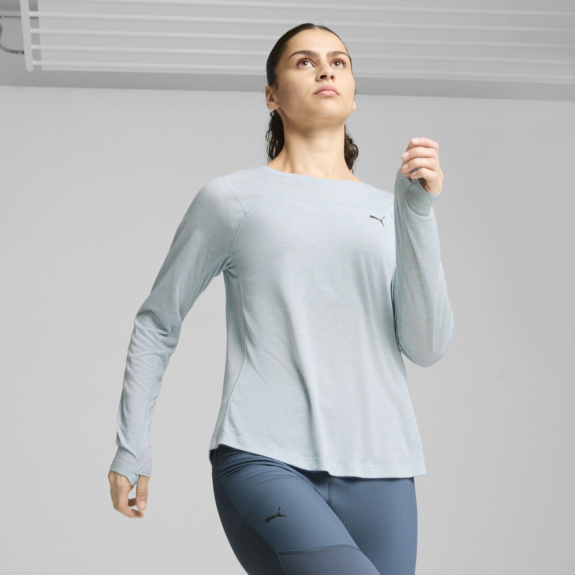 Puma SEASONS Tech Langarm-Shirt aus Wolle Damen | Frosted Dew | Größe: XL