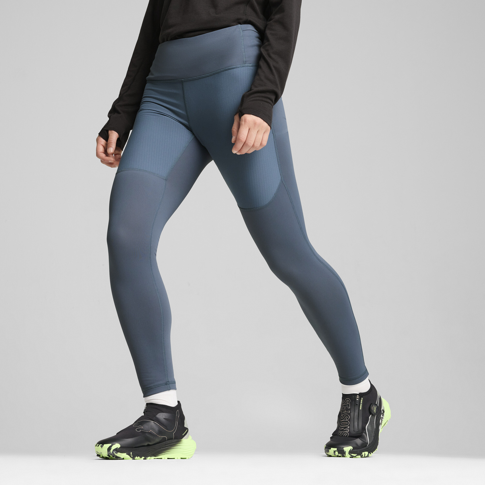 Puma SEASONS Microfleece Laufhose Damen | Gray Skies | Größe: M