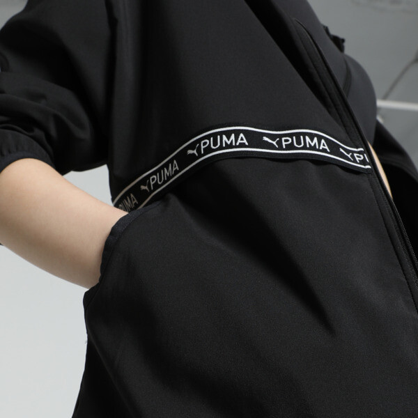 Puma Woven Elastic Jacket Women In Black