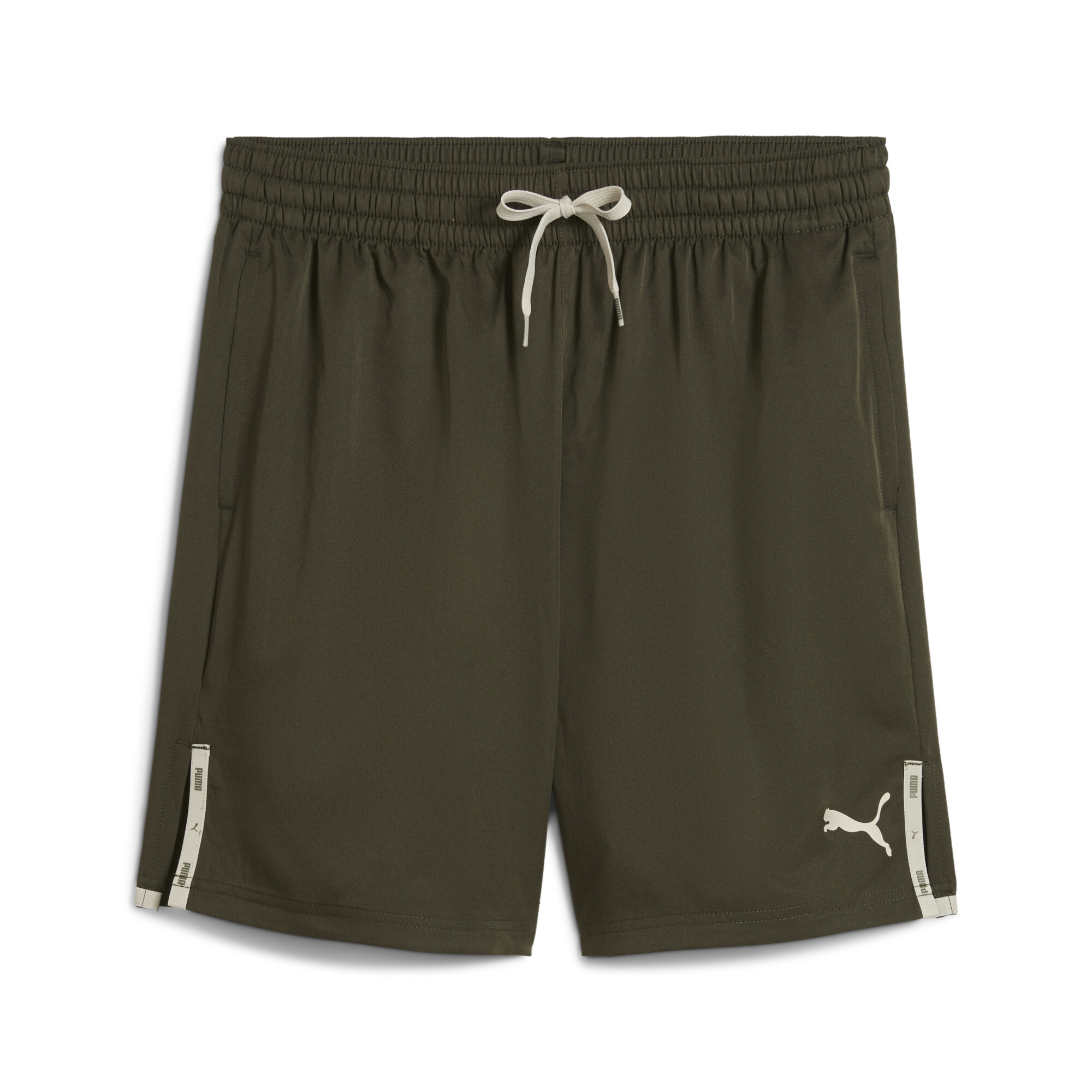 Puma 7′′ Gewebte Laufshorts Herren | Dark Olive | Größe: M