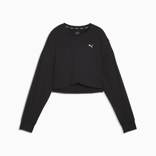 Top manga larga CLOUDSPUN Crossover para mujer, PUMA Black, large-ARG