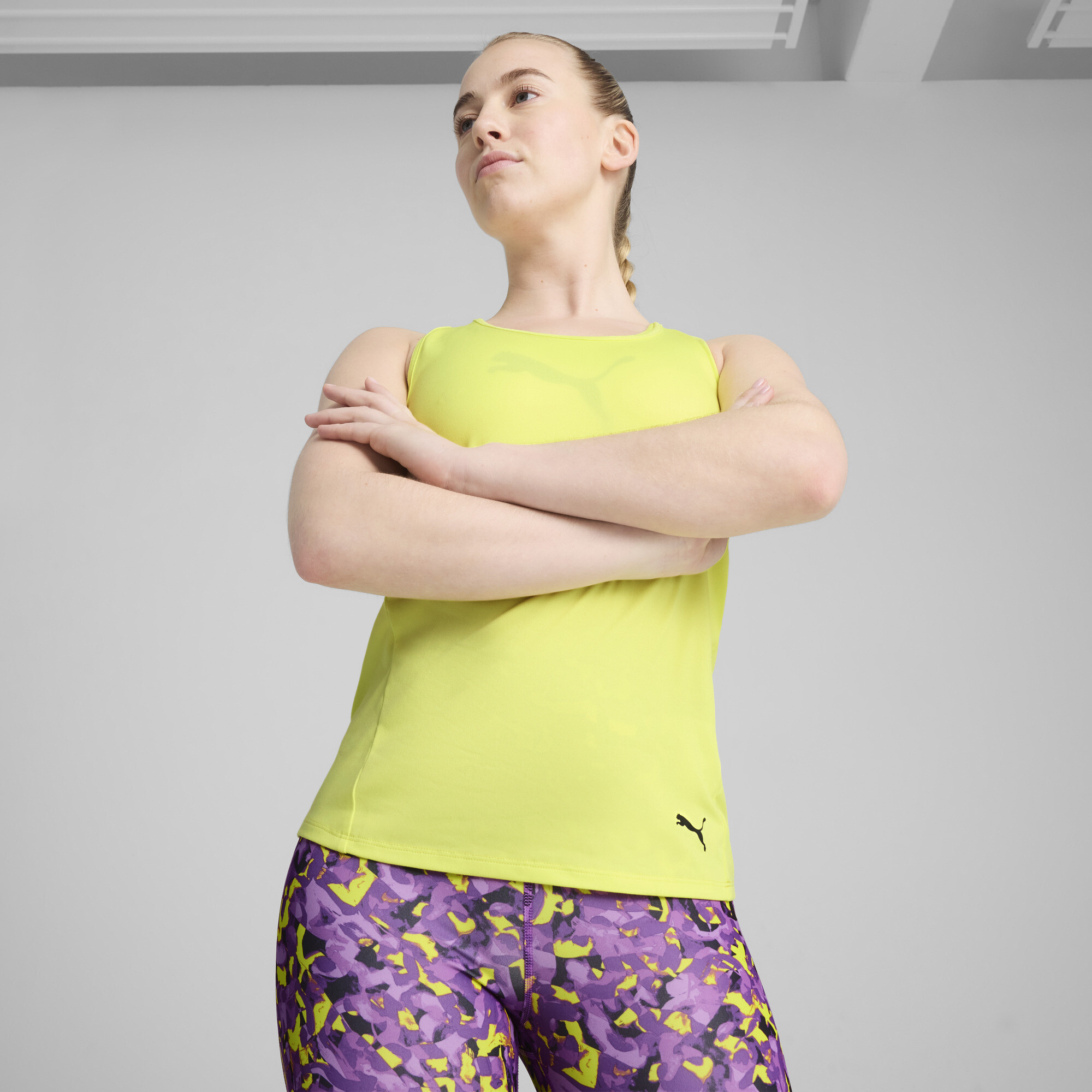 Puma TAD ESSENTIALS Racerback-Tanktop Damen | Lemon Sherbert | Größe: M