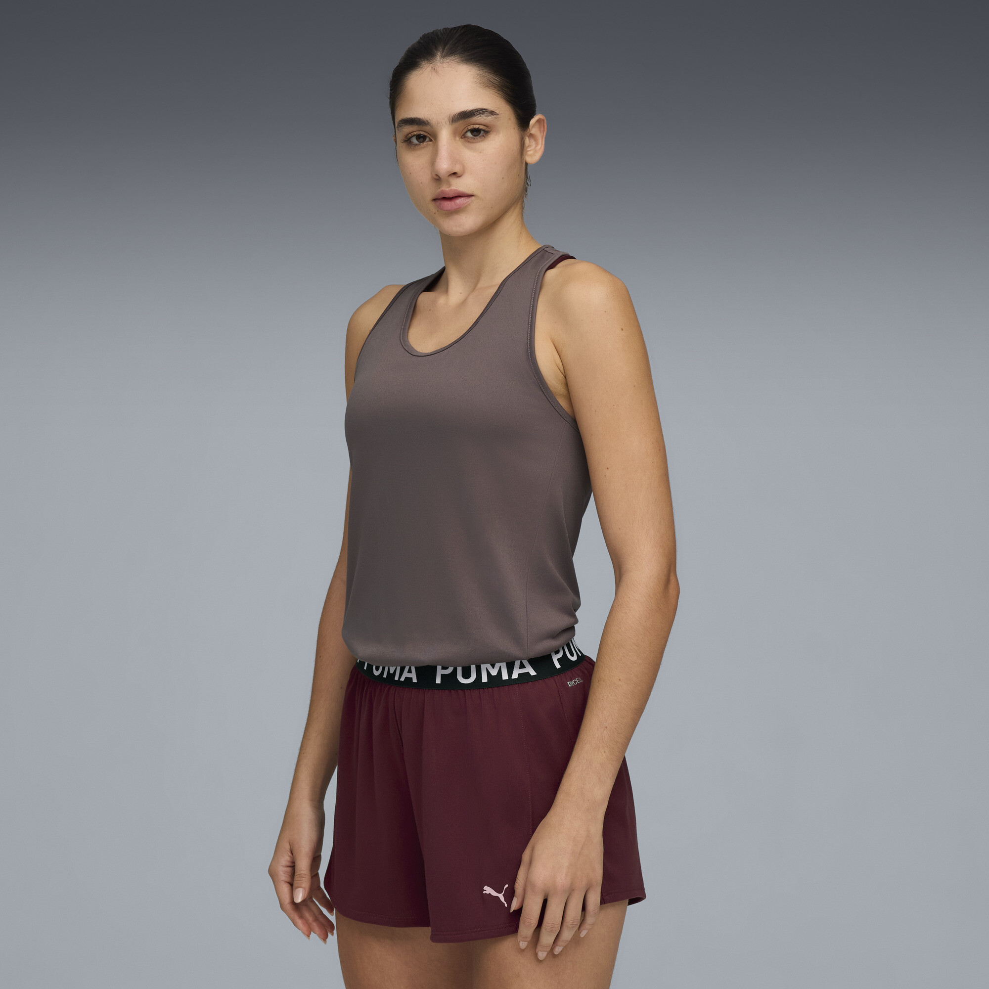 PUMA Train All Day Essentials Women's Training Racerback Tank Top in Purple, Size L