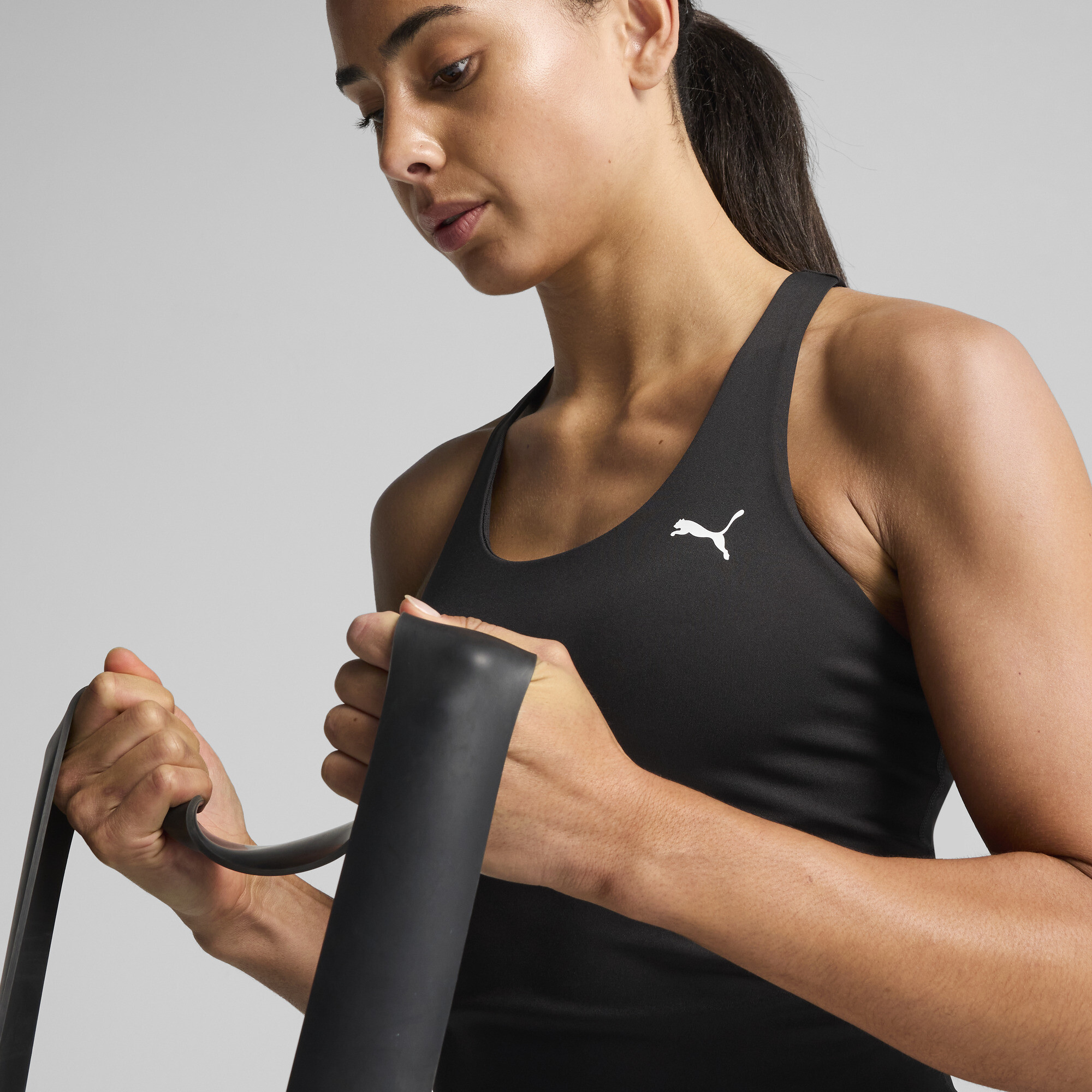 PUMA TAD ESSENTIALS 2-in-1 tanktop voor Dames, Zwart/Wit, Maat XL thumbnail 7