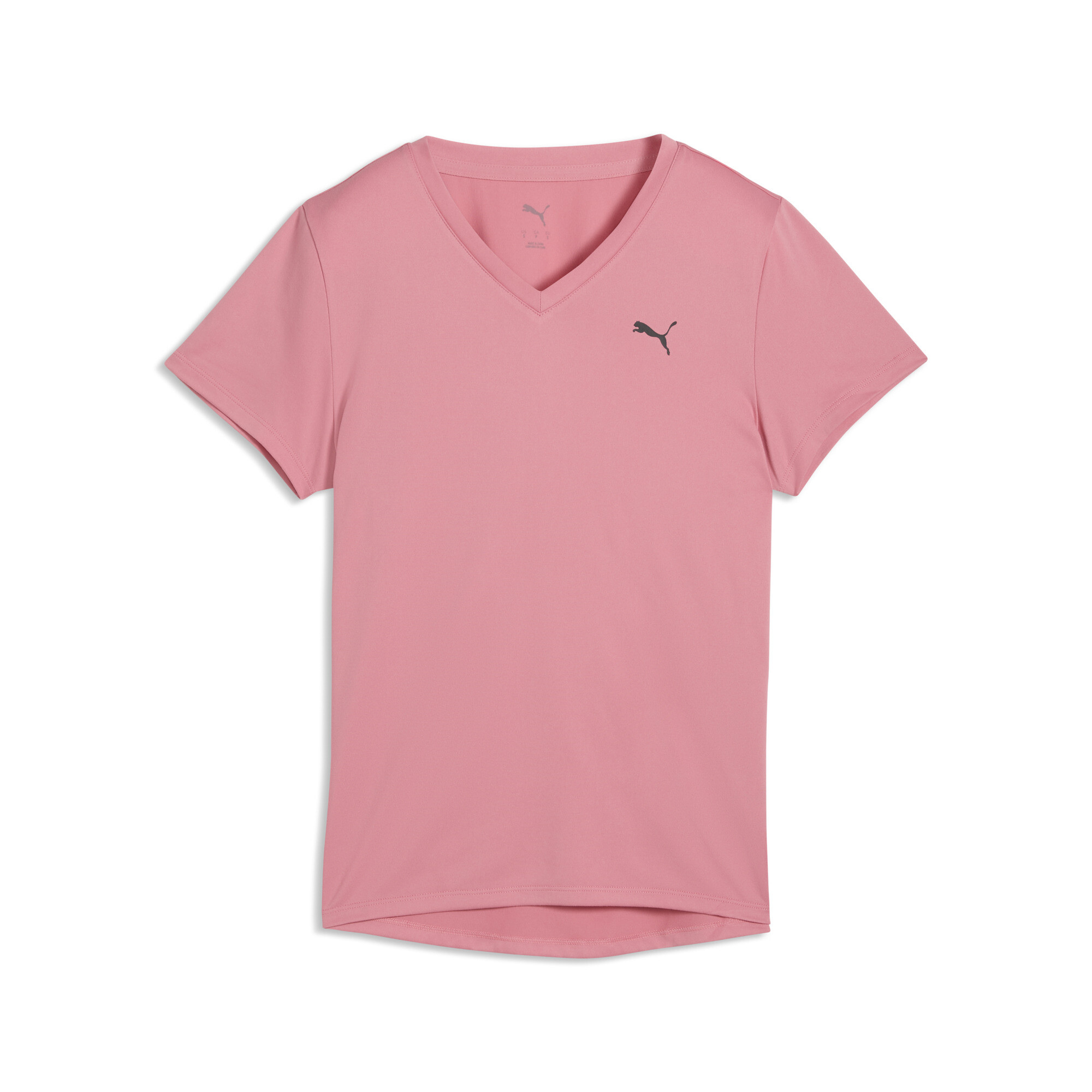 PUMA TAD ESSENTIALS T-shirt met V-hals voor Dames, Roze, Maat XXL