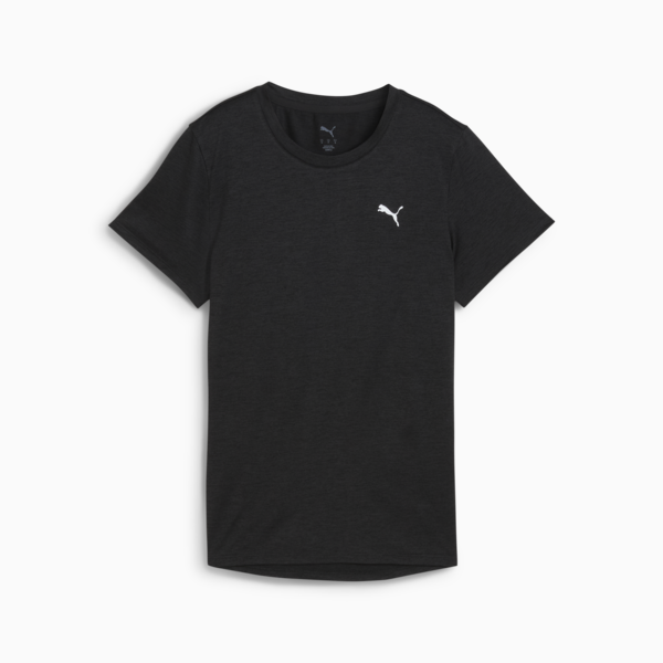 TAD ESSENTIALS Heather Tee Women, PUMA Black Heather, large-ZAF