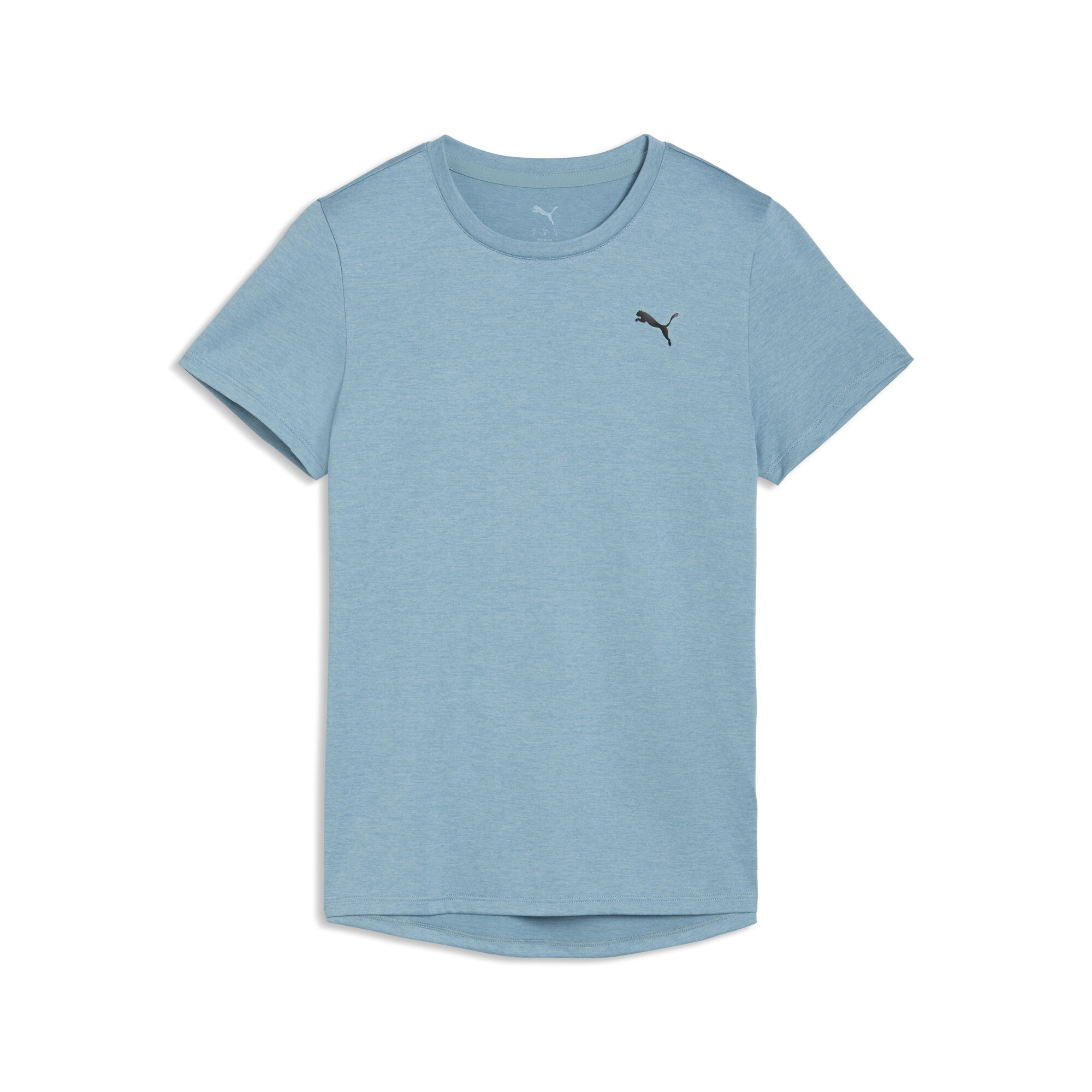 PUMA TAD ESSENTIALS gemÃªleerd T-shirt voor Dames, Blauw, Maat L