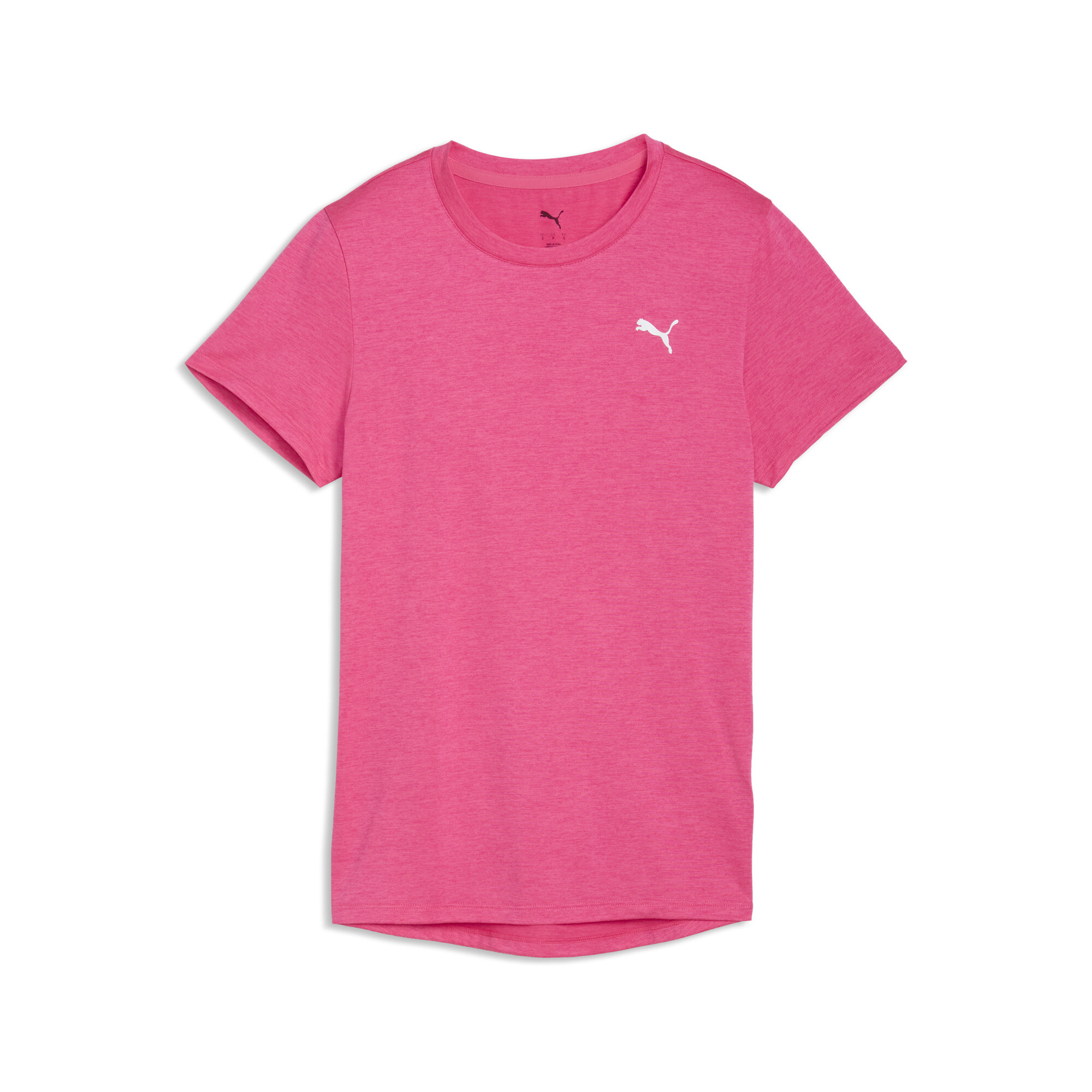 PUMA TAD ESSENTIALS gemÃªleerd T-shirt voor Dames, Roze/Wit, Maat L