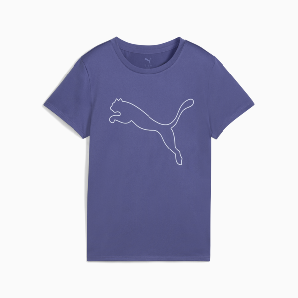 TAD ESSENTIALS Logo Tee Women, Blue Crystal, large-ZAF