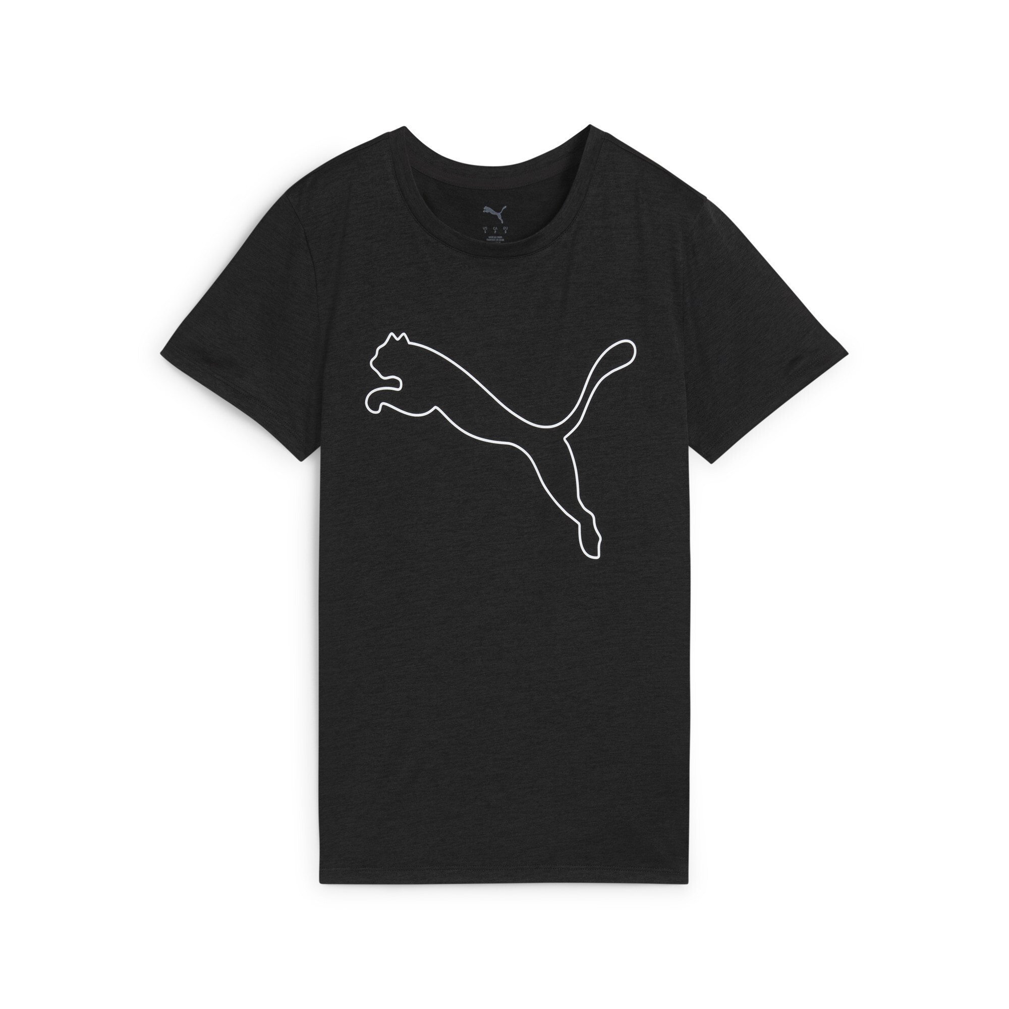 PUMA TAD ESSENTIALS gemÃªleerd Logo T-shirt voor Dames, Zwart, Maat XXL thumbnail 3