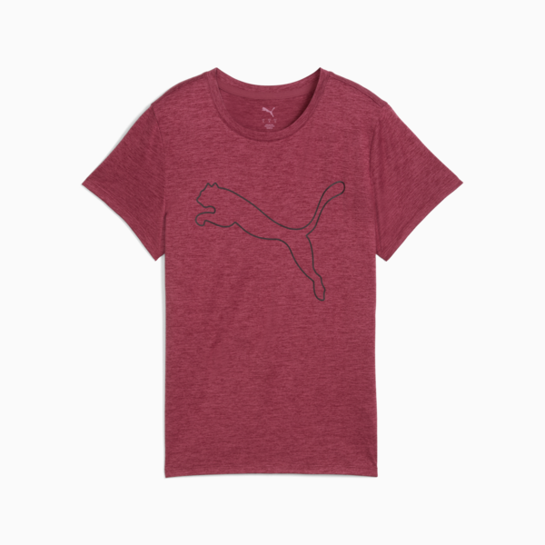 TAD ESSENTIALS Heather Logo Tee Women, Port Heather, large-MEX