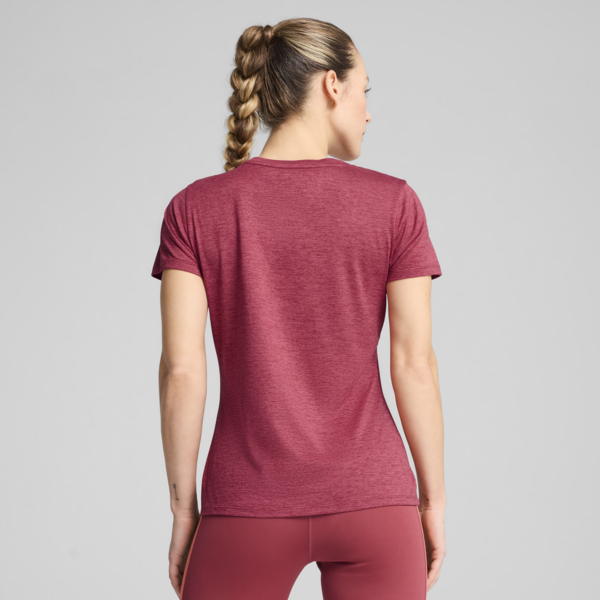 TAD ESSENTIALS Heather Logo Tee Women, Port Heather, large-MEX