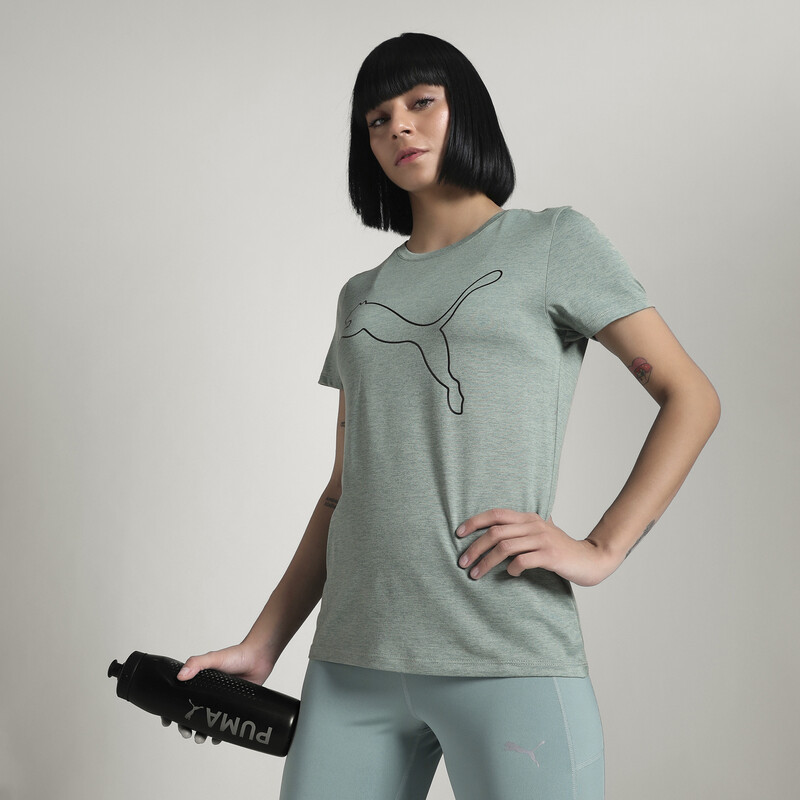 

Women's PUMA Train All Day Heather Logo Training Tee