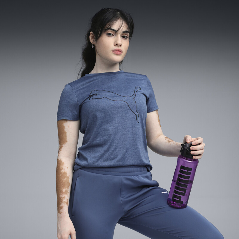 

Women's PUMA Train All Day Heather Logo Training Tee