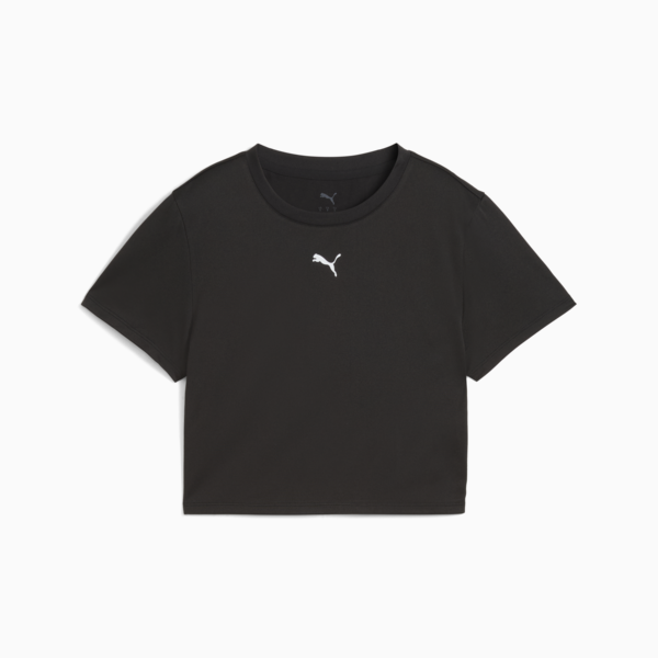 Remera corta Train All Day Essentials para mujer, PUMA Black, large-ARG