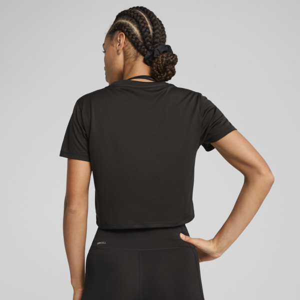 Remera corta Train All Day Essentials para mujer, PUMA Black, large-ARG