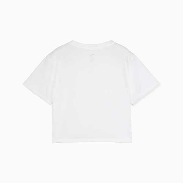 Remera corta Train All Day Essentials para mujer, PUMA White, large-ARG