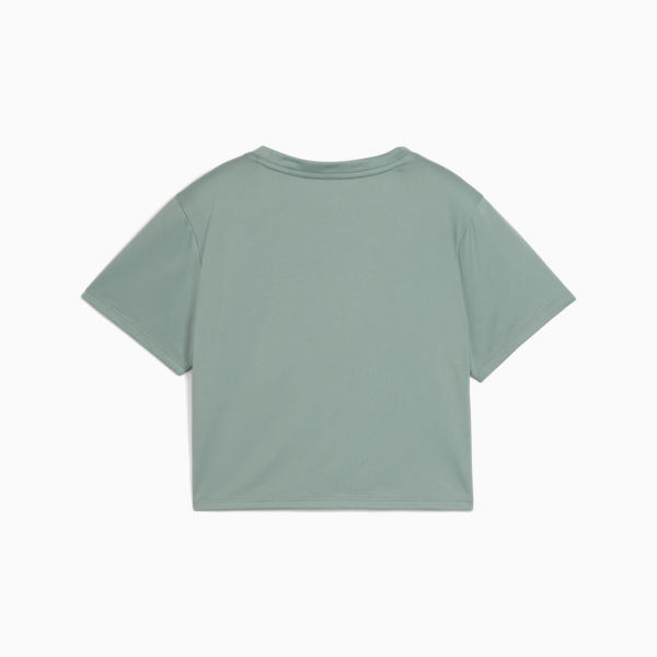 TAD ESSENTIALS Baby Tee Women, Green Moon, large-ZAF
