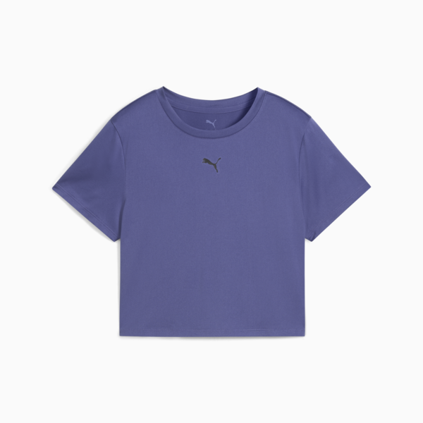 Remera corta Train All Day Essentials para mujer, Blue Crystal, large-ARG