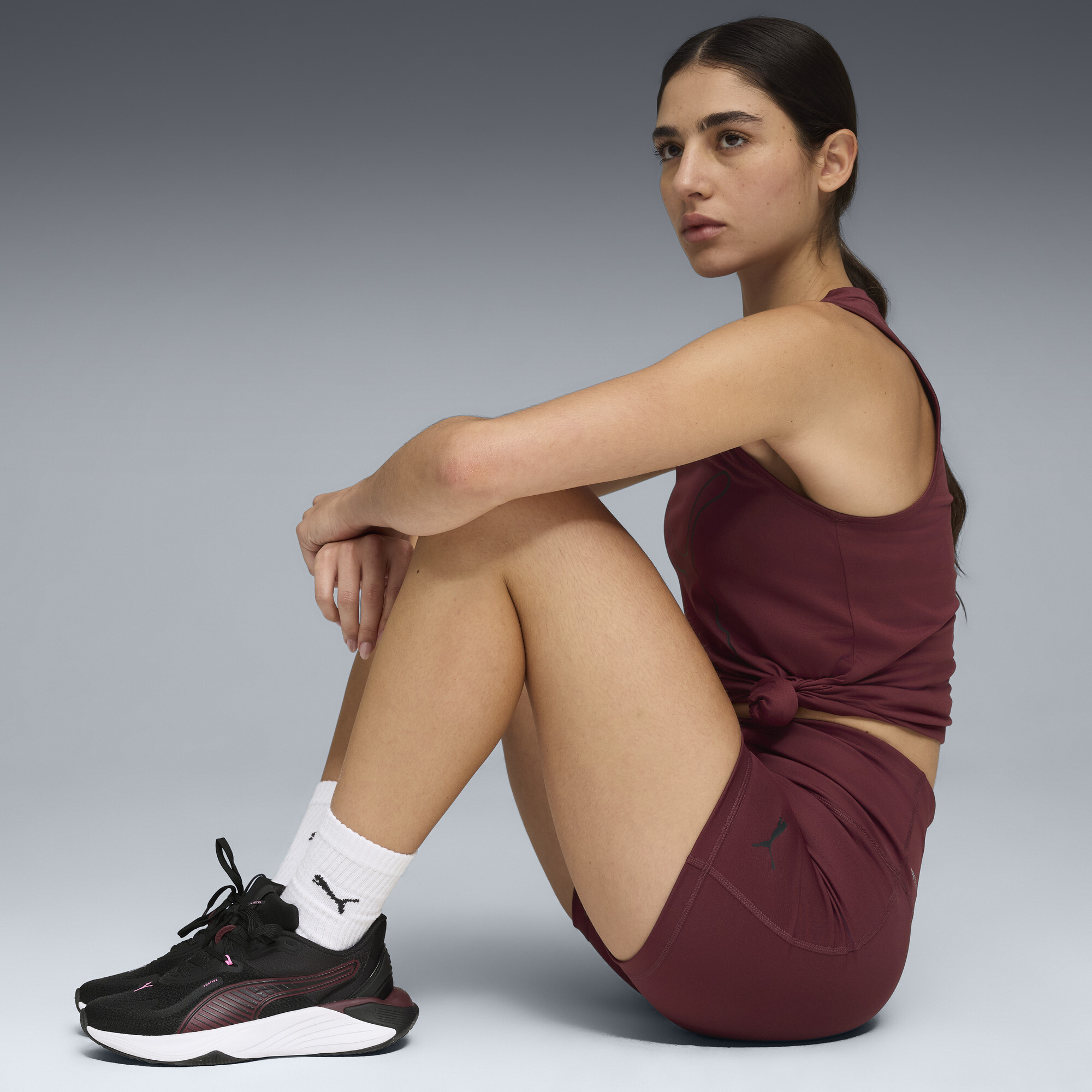 PUMA TAD ESSENTIALS 5"korte tight voor Dames, Maat L thumbnail 2