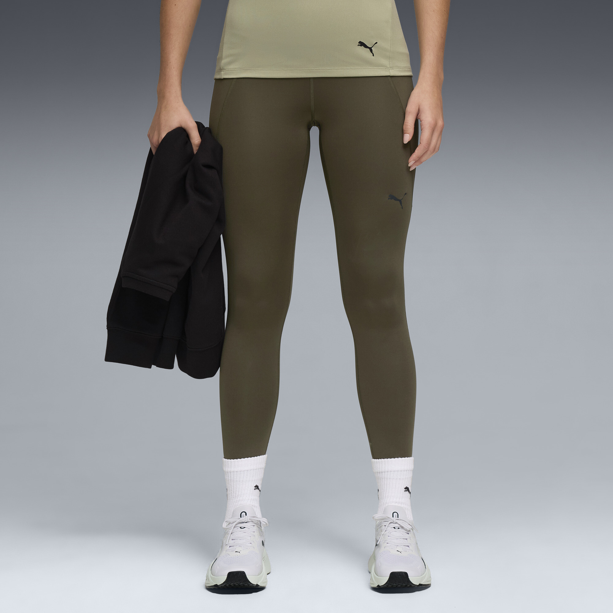 Puma Train All Day Essentials Women's 7/8 Tights In Green