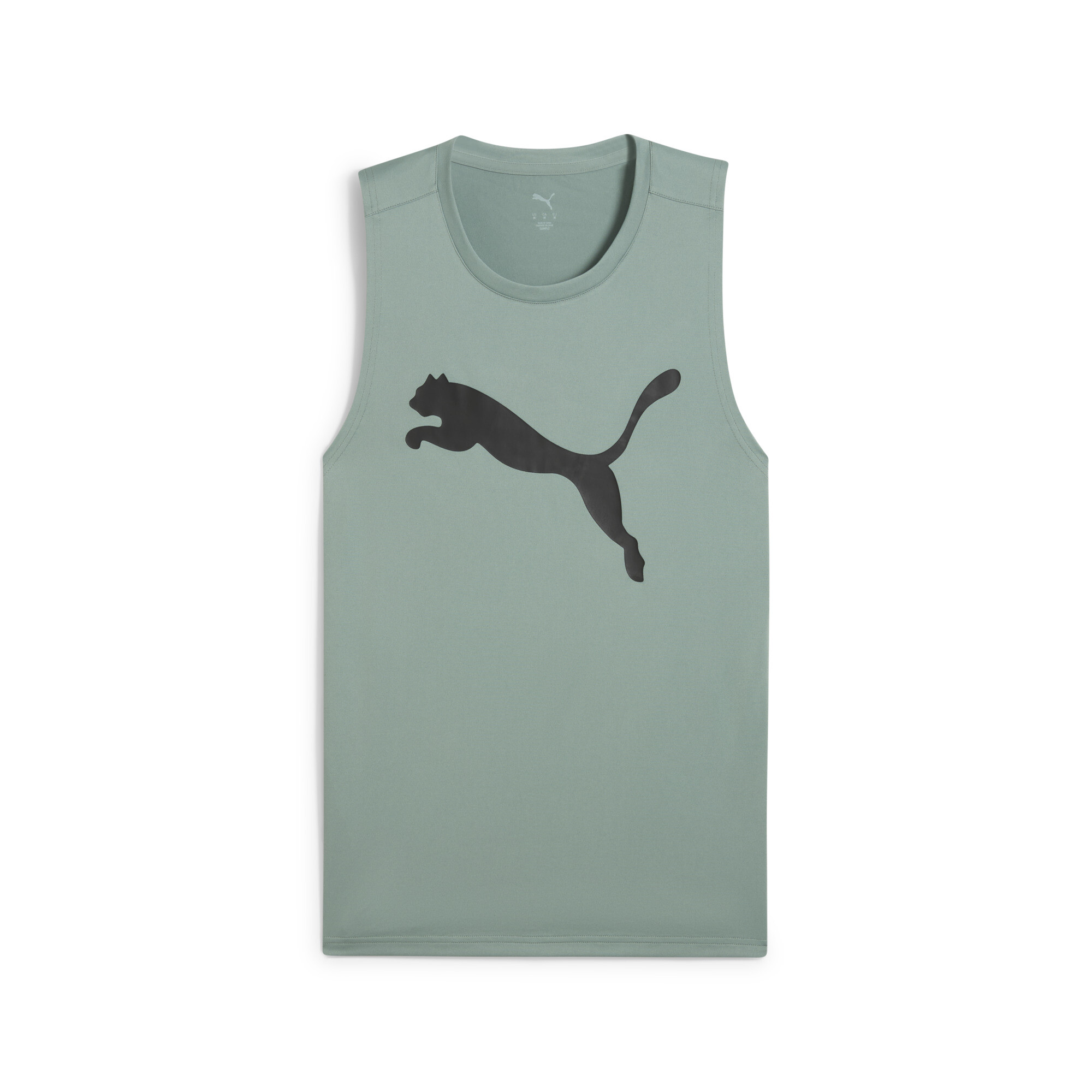 Men's Puma TAD ESSENTIALS Sleeveless Tank, Green, Size M, Performance