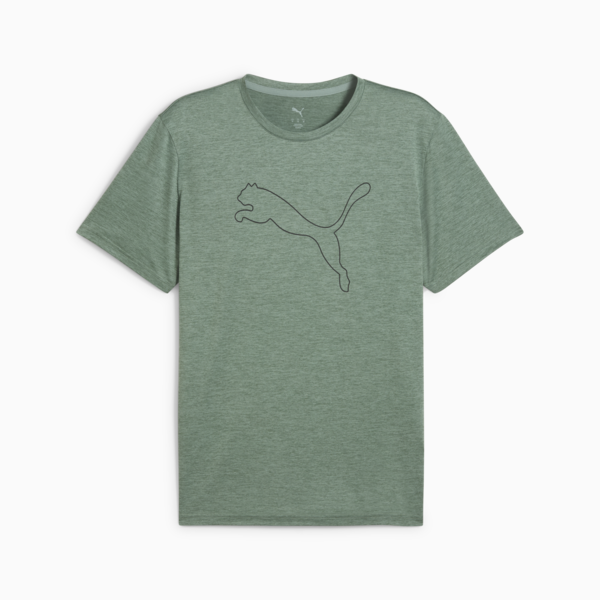 TAD ESSENTIALS Heather Cat Tee Men, Green Moon Heather, large-ZAF