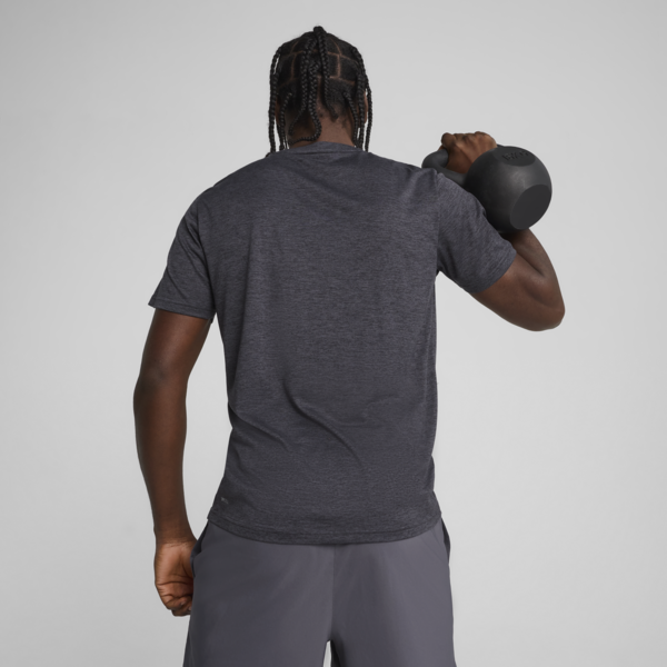 TAD ESSENTIALS Heather Cat Tee Men, Galactic Gray Heather, large-MEX