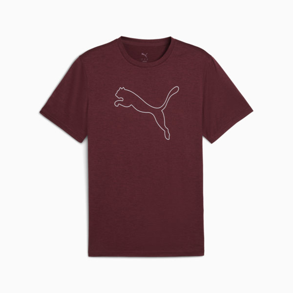 TAD ESSENTIALS Heather Cat Tee Men, Ruby Shimmer Heather, large-MEX