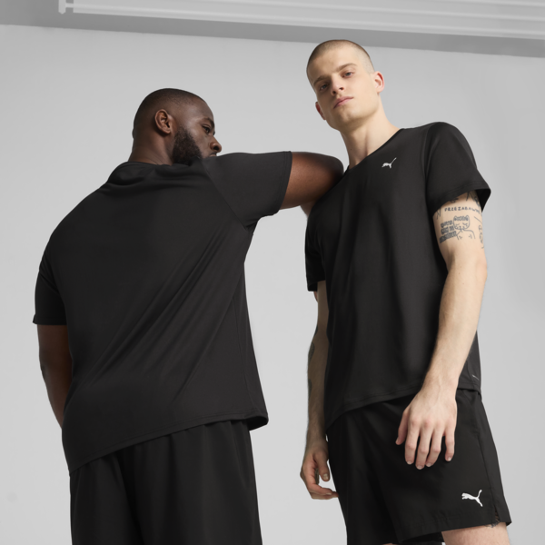 TAD ESSENTIALS Solid Cat Tee Men, PUMA Black, large-MEX