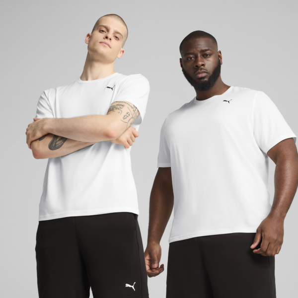 TAD ESSENTIALS Solid Cat Tee Men, PUMA White, large-ZAF