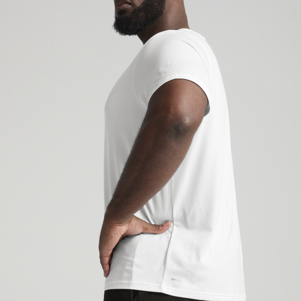 Remera Train All Day Essentials Solid Cat para hombre, PUMA White, large-ARG
