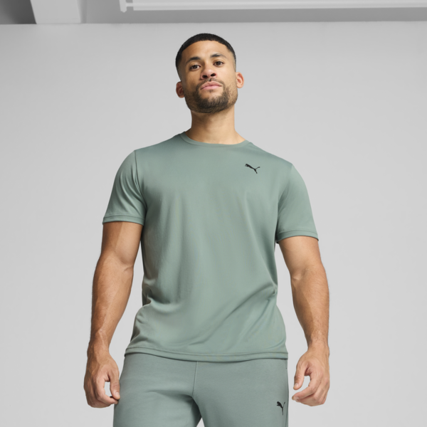 TAD ESSENTIALS Solid Cat Tee Men, Green Moon, large-ZAF