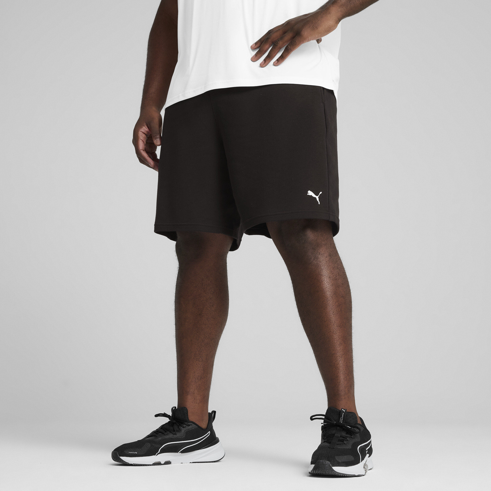 PUMA TAD ESSENTIALS 8"gebreide short voor Heren, Zwart, Maat XL thumbnail 4