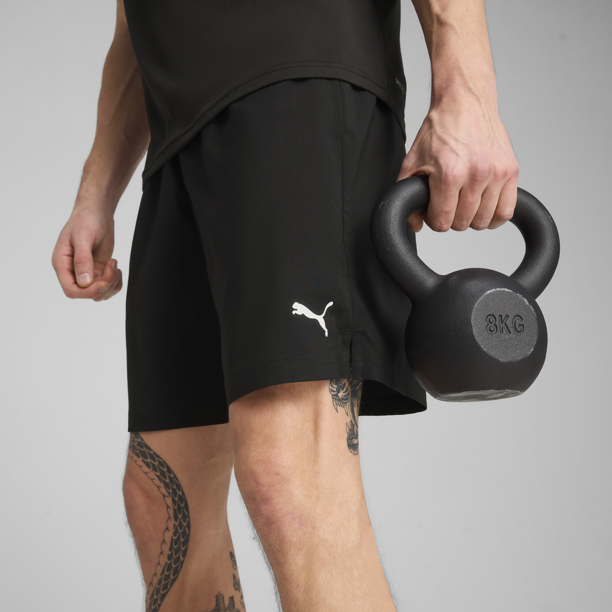 PUMA TAD ESSENTIALS 7"geweven short voor Heren, Zwart, Maat S thumbnail 7