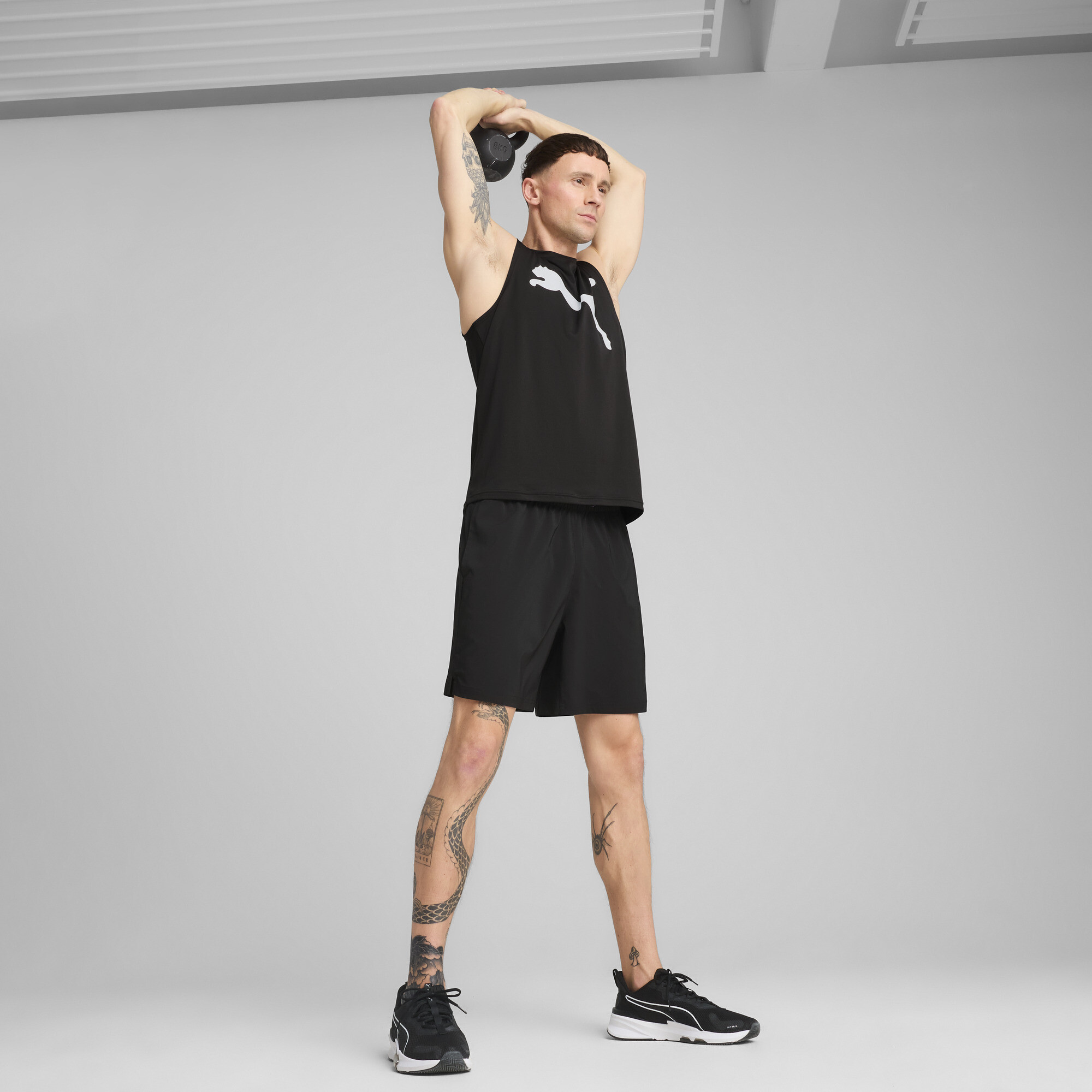 PUMA TAD ESSENTIALS 7"geweven short voor Heren, Zwart, Maat S thumbnail 6