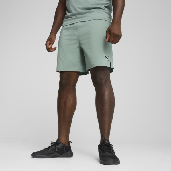 TAD ESSENTIALS 7" Woven Shorts Men, Green Moon, large-ZAF