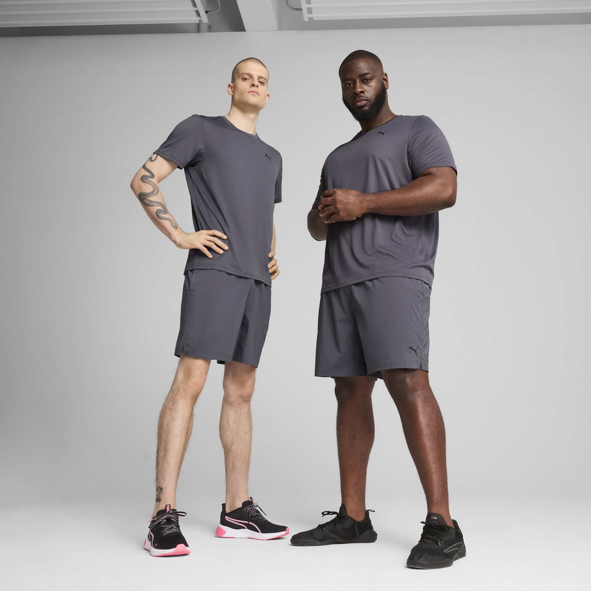 PUMA TAD ESSENTIALS 7"geweven short voor Heren, Grijs, Maat M