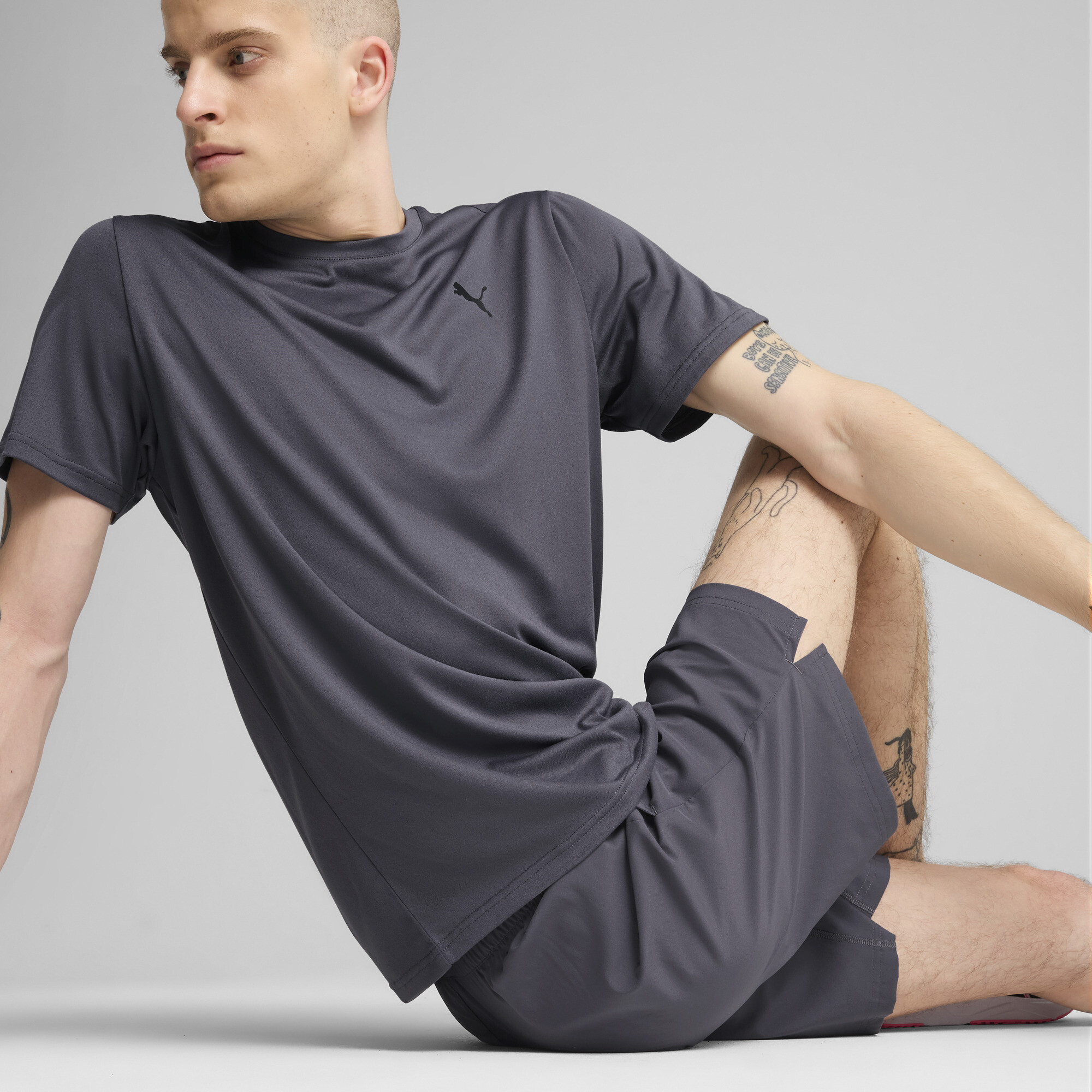 PUMA TAD ESSENTIALS 7"geweven short voor Heren, Grijs, Maat M thumbnail 7