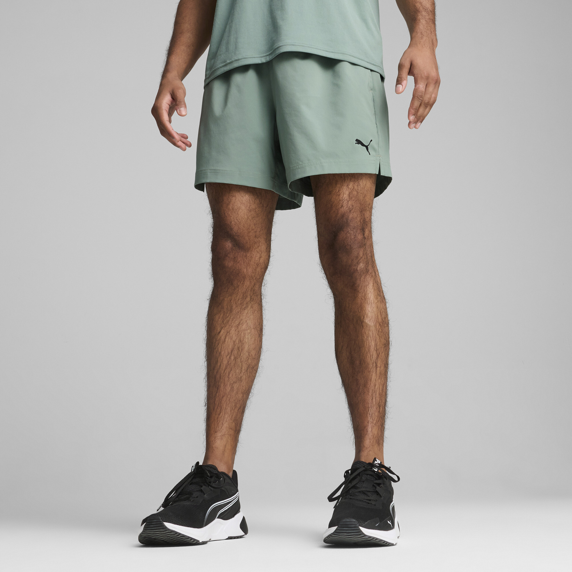 Puma TAD ESSENTIALS 5" Shorts Herren | Green Moon | Größe: XXL