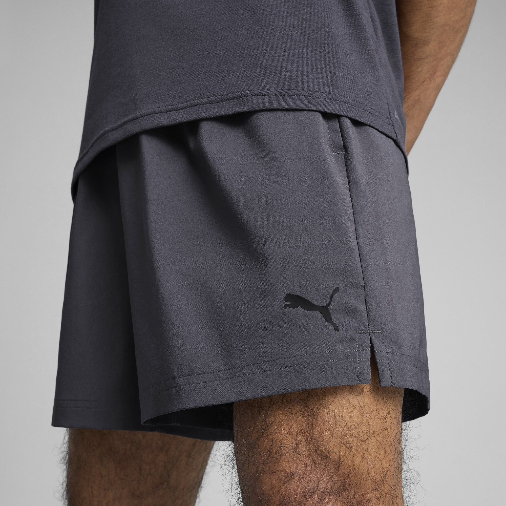 PUMA TAD ESSENTIALS 5"geweven short voor Heren, Grijs, Maat 4XL thumbnail 5
