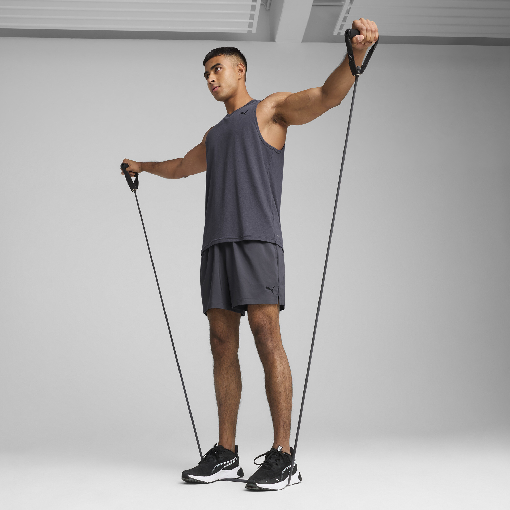 PUMA TAD ESSENTIALS 5"geweven short voor Heren, Grijs, Maat 4XL thumbnail 4